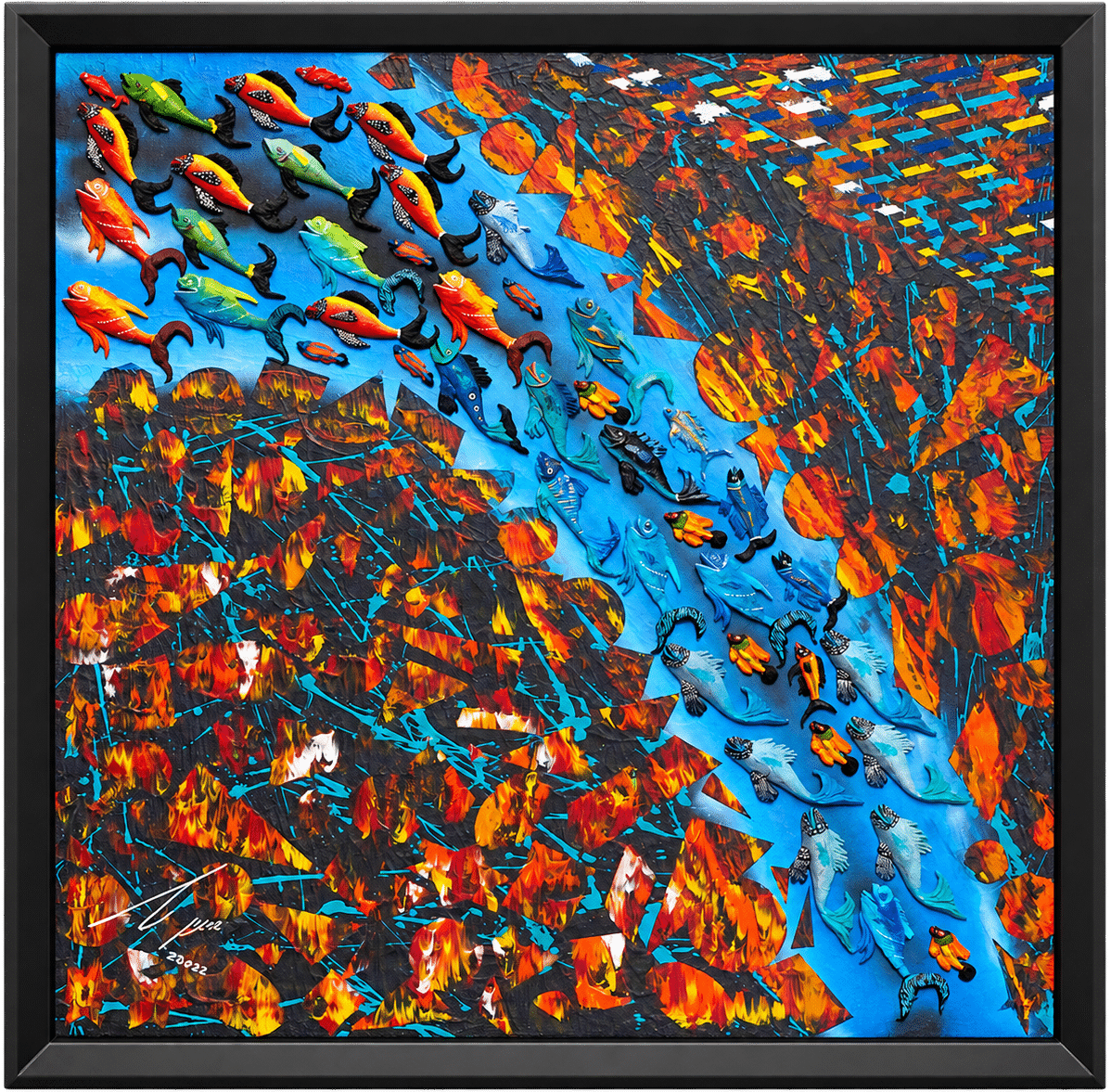 Abundance, mixed media artwork by Amnon Moalem