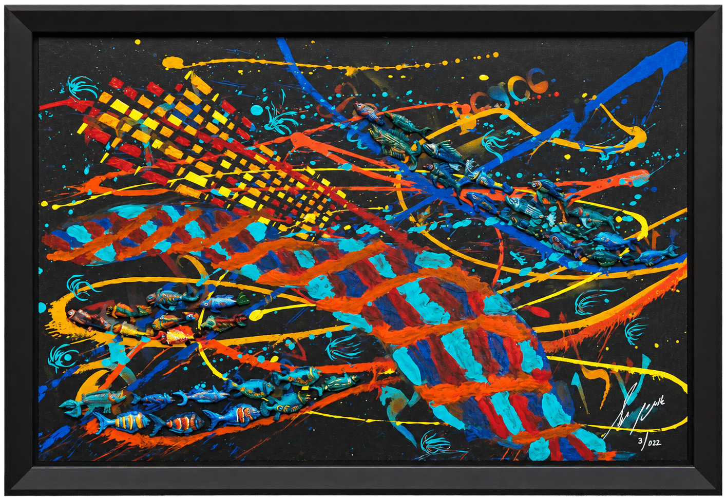 Blessing, mixed media artwork by Amnon Moalem