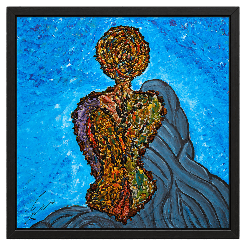 Fertility, mixed media artwork by Amnon Moalem