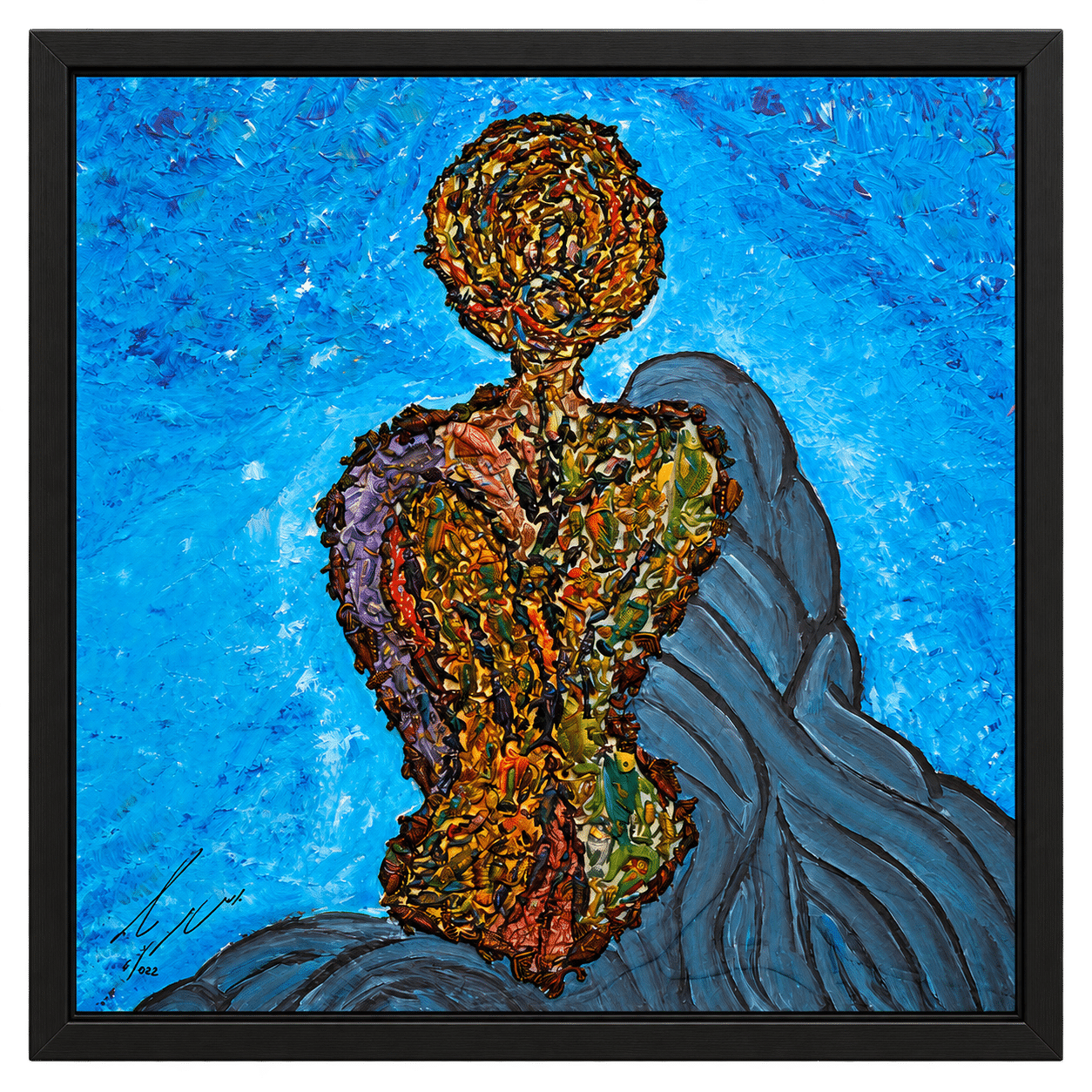 Fertility, mixed media artwork by Amnon Moalem