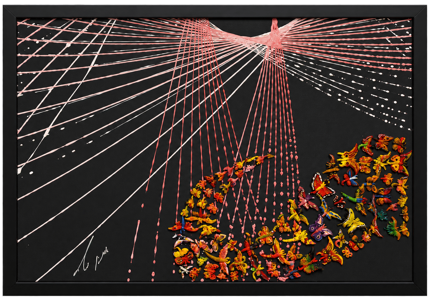 The Flight of Time, mixed media artwork by Amnon Moalem