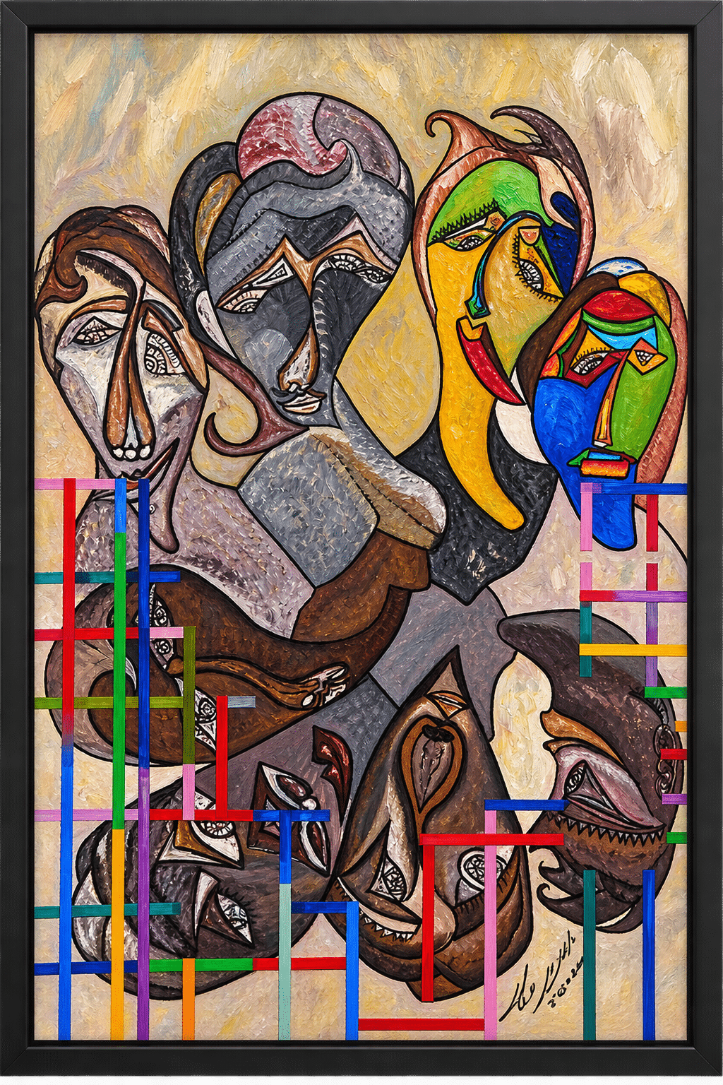 Eight Riddles, painting by Amnon Moalem