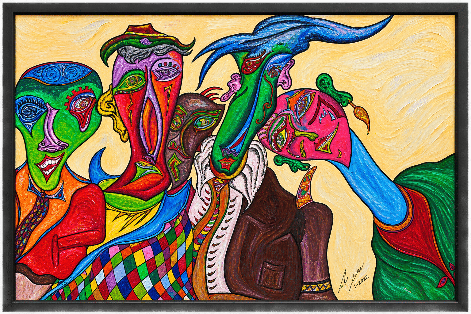 Too Many Secrets, painting by Amnon Moalem