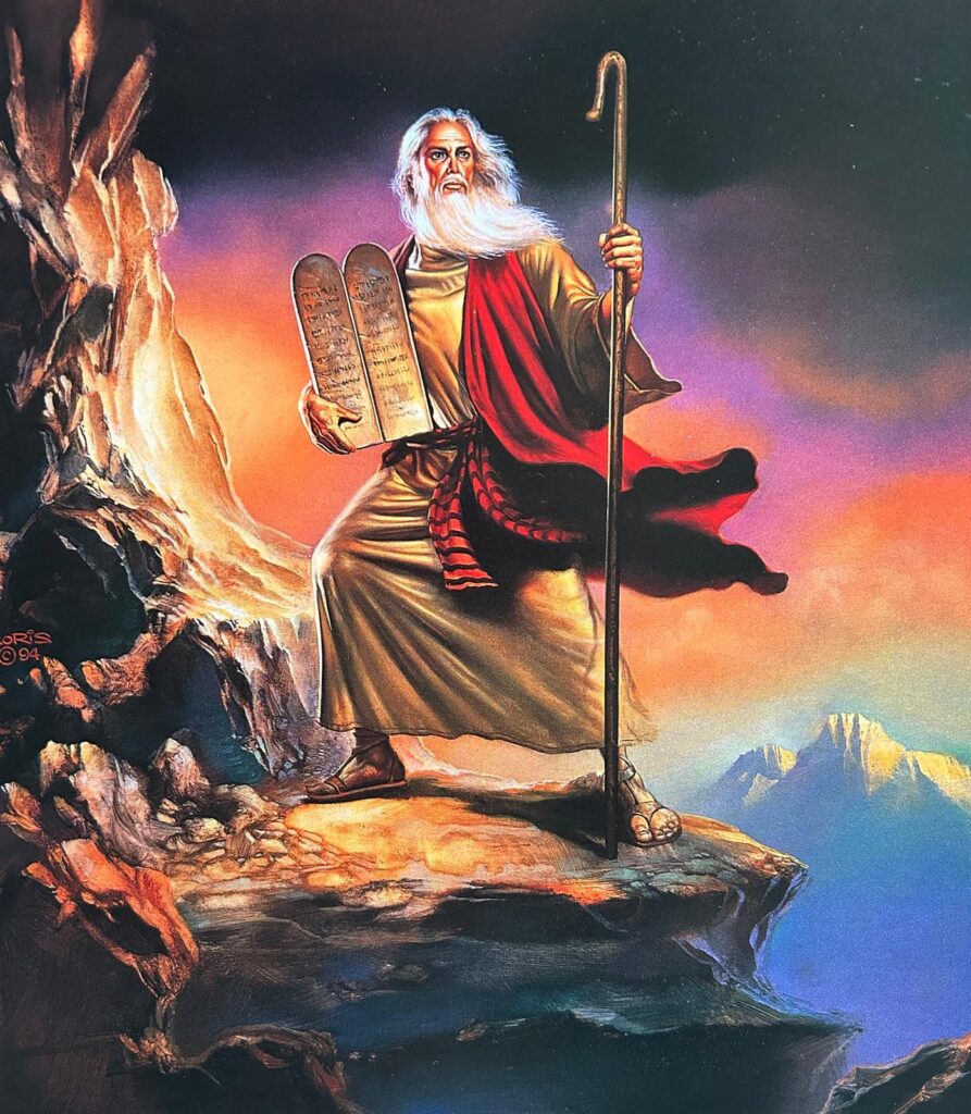 Moses, painting by Boris Vallejo