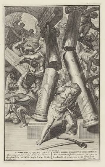 Samson, engraving by J. Van Buysen